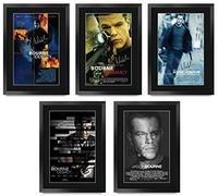 HWC Trading FR A3 Bourne Collection Matt Damon Gifts Printed Poster Signed Autograph Picture for Movie Memorabilia Fans