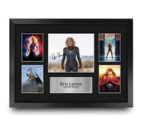 HWC Trading FR A3 Brie Larson MCU Captain Marvel Gifts Printed Signed Autograph Picture for Movie Memorabilia Fans - A3 Framed