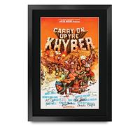 HWC Trading FR A3 Carry on up the Khyber Gifts Printed Poster Signed Autograph Picture for Movie Memorabilia Fans - A3 Framed