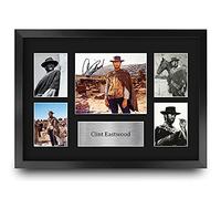 HWC Trading FR A3 Clint Eastwood Gifts Printed Signed Autograph Picture for Movie Memorabilia Fans - A3 Framed