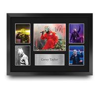 HWC Trading FR A3 Corey Taylor Gifts Printed Signed Autograph Picture for Music Memorabilia Fans - A3 Framed