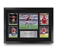 HWC Trading FR A3 Declan Rice Arsenal Printed Memorabilia Signed Autograph Photograph Display for Football Fans and Supporters - A3 Framed