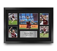 HWC Trading FR A3 Declan Rice West Ham United Gifts Printed Signed Autograph Picture for Football Fans and Supporters - A3 Framed