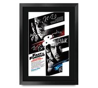 HWC Trading FR A3 Fast & Furious 4 Vin Diesel Gifts Printed Poster Signed Autograph Picture for Movie Memorabilia Fans - A3 Framed