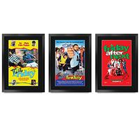 HWC Trading FR A3 Friday Collection x 3 Ice Cube chris tucker Gifts Printed Poster Signed Autograph Picture for Movie Memorabilia Fans - A3 Framed