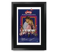 HWC Trading FR A3 Grease 2 Movie Poster Michelle Pfeiffer Gifts Printed Poster Signed Autograph Picture for Movie Memorabilia Fans - A3 Framed