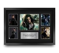 HWC Trading FR A3 Helena Bonham Carter Harry Potter Bellatrix Gifts Printed Signed Autograph Picture Display for Movie Memorabilia Fans - A3 Framed