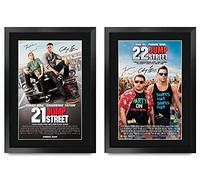 HWC Trading FR A3 Jump Street Collection x 2 Jonah Hill, Channing Tatum Gifts Printed Poster Signed Autograph Picture for Movie Memorabilia Fans - A3 Framed