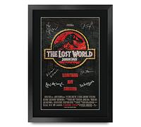 HWC Trading FR A3 Jurassic Park 2 Gifts Printed Poster Signed Autograph Picture for Movie Memorabilia Fans - A3 Framed