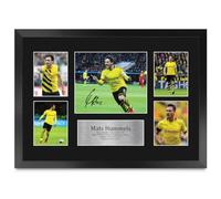 HWC Trading FR A3 Mats Hummels Borussia Dortmund Printed Memorabilia Signed Autograph Photograph Display for Football Fans and Supporters - A3 Framed