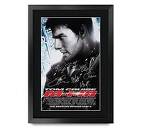 HWC Trading FR A3 Mission Impossible 3 Movie Poster Tom Cruise Gifts Printed Poster Signed Autograph Picture for Movie Memorabilia Fans - A3 Framed