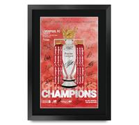 HWC Trading FR A3 Premier League Champions 19-20 Programme Printed Memorabilia Signed Autograph Poster for Football Fans and Supporters - A3 Framed