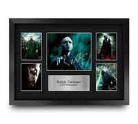 HWC Trading FR A3 Ralph Fiennes Harry Potter Lord Voldemort Gifts Printed Signed Autograph Picture Display for Movie Memorabilia Fans - A3 Framed