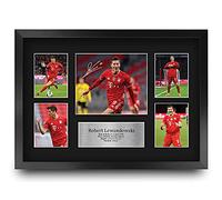 HWC Trading FR A3 Robert Lewandowski Printed Memorabilia Signed Autograph Photograph Display for Football Fans and Supporters - A3 Framed