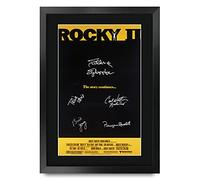 HWC Trading FR A3 Rocky 2 Sylvester Stallone Gifts Printed Poster Signed Autograph Picture for Movie Memorabilia Fans - A3 Framed