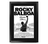 HWC Trading FR A3 Rocky 6 Balboa Sylvester Stallone Gifts Printed Poster Signed Autograph Picture for Movie Memorabilia Fans - A3 Framed