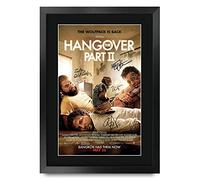 HWC Trading FR A3 The Hangover 2 Bradley Cooper, Zach Galifianakis Gifts Printed Poster Signed Autograph Picture for Movie Memorabilia Fans - A3 Framed