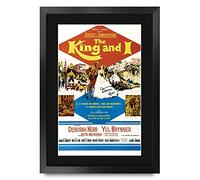 HWC Trading FR A3 The King and I Yul Brynner Gifts Printed Poster Signed Autograph Picture for Movie Memorabilia Fans - A3 Framed