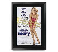 HWC Trading FR A3 There's Something About Mary Cameron Diaz, Ben Stiller Gifts Printed Poster Signed Autograph Picture for Movie Memorabilia Fans - A3 Framed