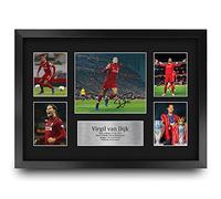 HWC Trading FR A3 Virgil van Dijk Liverpool Gifts Printed Signed Autograph Picture for Football Fans and Supporters - A3 Framed
