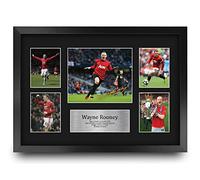 HWC Trading FR A3 Wayne Rooney Gifts Printed Signed Autograph Picture for Football Fans and Supporters - A3 Framed