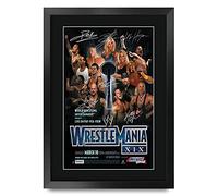 HWC Trading FR A3 Wrestlemania 19 Gifts Printed Signed Autograph Picture for WWE & WWF Memorabilia Fans - A3 Framed