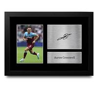 HWC Trading FR A4 Aaron Cresswell West Ham United Gifts Printed Signed Autograph Picture for Football Fans and Supporters - A4 Framed