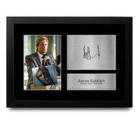 HWC Trading FR A4 Aaron Eckhart The Dark Knight Two Face Gifts Printed Signed Autograph Picture for Movie Memorabilia Fans - A4 Framed