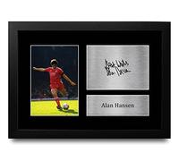 HWC Trading FR A4 Alan Hansen Liverpool Gifts Printed Signed Autograph Picture for Football Fans and Supporters - A4 Framed