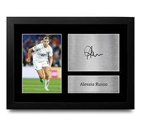 HWC Trading FR A4 Alessia Russo Womens England Gifts Printed Signed Autograph Picture for Football Fans and Supporters - A4 Framed