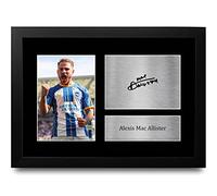 HWC Trading FR A4 Alexis Mac Allister Brighton & Hove Albion Gifts Printed Signed Autograph Picture for Football Fans and Supporters - A4 Framed