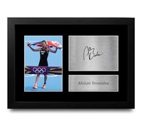 HWC Trading FR A4 Alistair Brownlee Great Britain Olympics Gifts Printed Signed Autograph Picture for Olympic Memorabilia Fans - A4 Framed