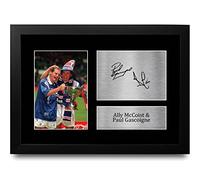 HWC Trading FR A4 Ally McCoist & Paul Gascoigne Rangers Gifts Printed Signed Autograph Picture for Football Fans and Supporters - A4 Framed