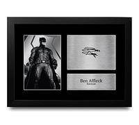 HWC Trading FR A4 Ben Affleck DCEU Batman Gifts Printed Signed Autograph Picture for Movie Memorabilia Fans - A4 Framed