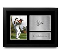 HWC Trading FR A4 Bryson DeChambeau Gifts Printed Signed Autograph Picture for Golf Memorabilia Fans - A4 Framed