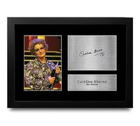 HWC Trading FR A4 Caroline Aherne Mrs Merton Gifts Printed Signed Autograph Picture for TV Show Fans - A4 Framed