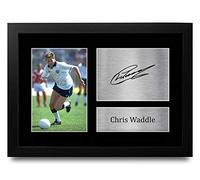 HWC Trading FR A4 Chris Waddle England Gifts Printed Signed Autograph Picture for Fans and Supporters - A4 Framed