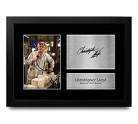 HWC Trading FR A4 Christopher Lloyd Back to the Future Doc Brown Gifts Printed Signed Autograph Picture for Movie Memorabilia Fans - A4 Framed