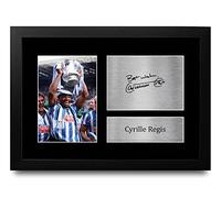 HWC Trading FR A4 Cyrille Regis Coventry City Gifts Printed Signed Autograph Picture for Football Fans and Supporters - A4 Framed