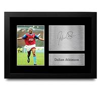 HWC Trading FR A4 Dalian Atkinson Aston Villa Gifts Printed Signed Autograph Picture for Football Fans and Supporters - A4 Framed