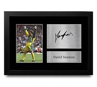 HWC Trading FR A4 David Seaman England Gifts Printed Signed Autograph Picture for Football Fans and Supporters - A4 Framed