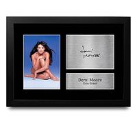 HWC Trading FR A4 Demi Moore Striptease Gifts Printed Signed Autograph Picture for Movie Memorabilia Fans - A4 Framed