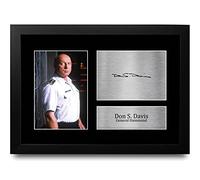HWC Trading FR A4 Don S. Davis Stargate SG-1 Gifts Printed Signed Autograph Picture for TV Show Fans - A4 Framed