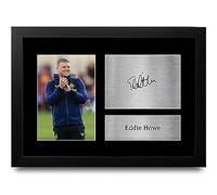 HWC Trading FR A4 Eddie Howe Magpies Gifts Printed Signed Autograph Picture for Football Fans and Supporters - A4 Framed