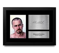 HWC Trading FR A4 Edward Norton American History X Gifts Printed Signed Autograph Picture for Movie Memorabilia Fans - A4 Framed