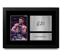 HWC Trading FR A4 Errol Spence Jr Boxing Gifts Printed Signed Autograph Picture for Boxer Memorabilia Fans - A4 Framed
