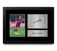 HWC Trading FR A4 Florian Wirtz Bayer Leverkusen Gifts Printed Signed Autograph Picture for Football Fans and Supporters - A4 Framed