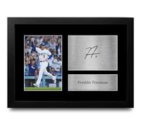 HWC Trading FR A4 Freddie Freeman LA Dodgers Gifts Printed Signed Autograph Picture for Baseball Memorabilia Fans - A4 Framed