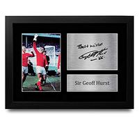 HWC Trading FR A4 Geoff Hurst England Gifts Printed Signed Autograph Picture for Fans and Supporters - A4 Framed