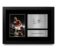 HWC Trading FR A4 Gervonta Davis Boxing Gifts Printed Signed Autograph Picture for Boxer Memorabilia Fans - A4 Framed